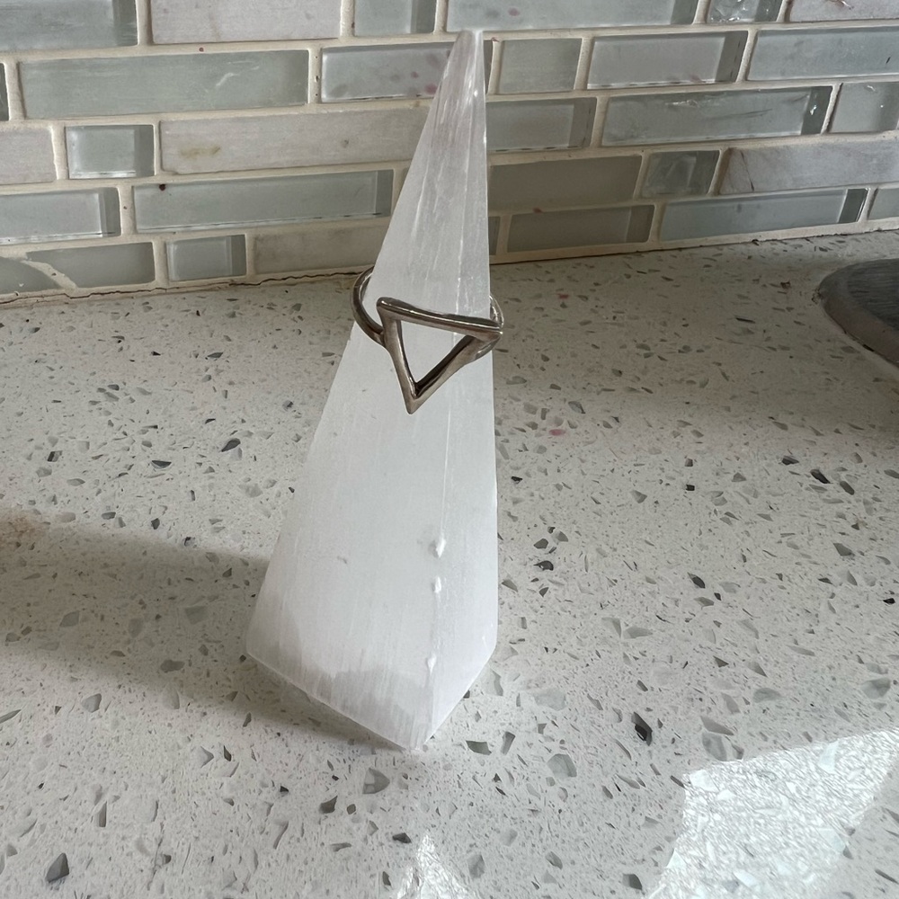 Sterling Silver 🔻 Triangle Ring